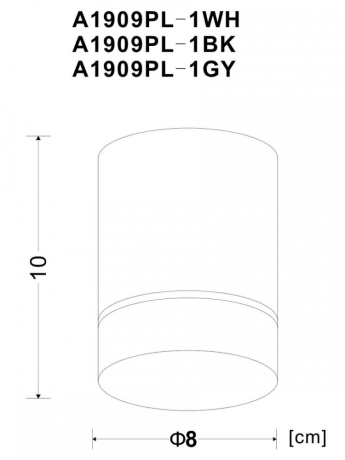 Накладной светильник Arte Lamp Elle A1909PL-1BK 