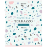 Нарушена упаковка!  <605495> Тетрадь А5, 96 л., BRAUBERG, скоба, клетка, TWIN-лак, "Natura Terrazzo", 404431 (404431)