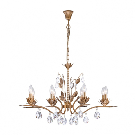 Люстра подвесная с Led лампочками в комплекте Arti Lampadari Merana E 1.1.8 AG+Lamps 