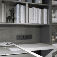 Накладка для розетки Еthernet RJ-45 Werkel Hammer черный W1291108