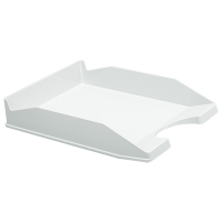 Нарушена упаковка! <370889> Лоток горизонтальный для бумаг КОМПЛЕКТ 2 шт., BRAUBERG "Modern", 346х254х61 мм, белый, 238026 (238026)