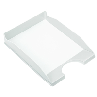 Нарушена упаковка! <370889> Лоток горизонтальный для бумаг КОМПЛЕКТ 2 шт., BRAUBERG "Modern", 346х254х61 мм, белый, 238026 (238026)