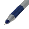 Нарушена упаковка!  <709748> Ручка шариковая с грипом BRAUBERG "i-STICK POINT", СИНЯЯ, корпус серый, игольчатый узел 0,7 мм, линия письма 0,35 мм, 144021