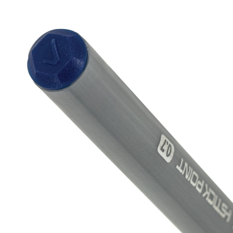 Нарушена упаковка!  <709748> Ручка шариковая с грипом BRAUBERG "i-STICK POINT", СИНЯЯ, корпус серый, игольчатый узел 0,7 мм, линия письма 0,35 мм, 144021