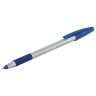 Нарушена упаковка!  <709748> Ручка шариковая с грипом BRAUBERG "i-STICK POINT", СИНЯЯ, корпус серый, игольчатый узел 0,7 мм, линия письма 0,35 мм, 144021