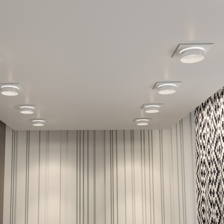 Точечный светильник со светодиодной лампочкой GU10, комплект от Lustrof. №303906-647215 