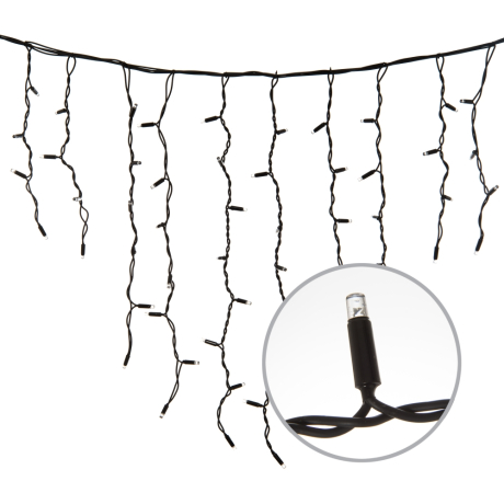 Бахрома LED RGB (3м.) с эффектом мерцания Uniel ULD-B3010-200-TBK (UL-00003933)