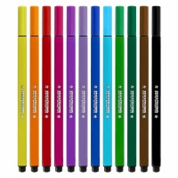 Нарушена упаковка!  <386185> Фломастеры ЮНЛАНДИЯ "ДОМИКИ", 12 цветов, трехгранные, вентилируемый колпачок, картон, 152182 (152182)