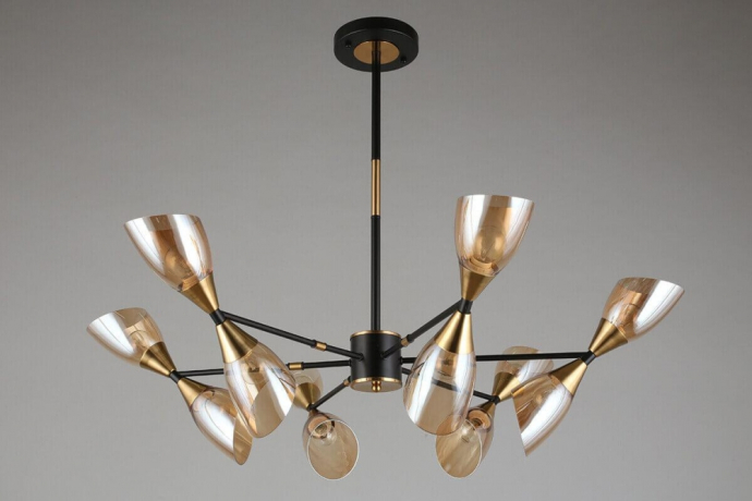 Люстра на штанге Omnilux Onno с Алисой OML-66807-12-A 