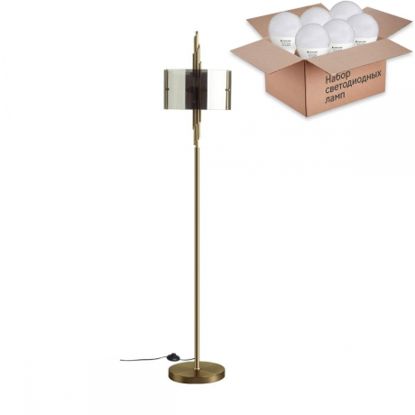 Торшер Odeon Margaret  с лампочками 4895/3F+Lamps E27 P45 