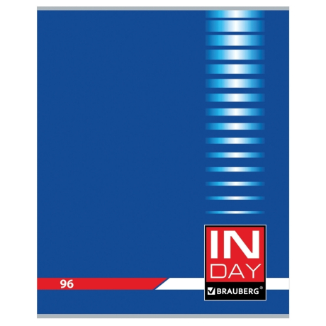 Нарушена упаковка!  <214861> Тетрадь А5, 96 л., BRAUBERG, скоба, клетка, обложка картон, "INDAY", 400522 (400522)