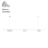 Светильник подвесной с Led лампочками в комплекте Velante 471-003-07+Lamps 