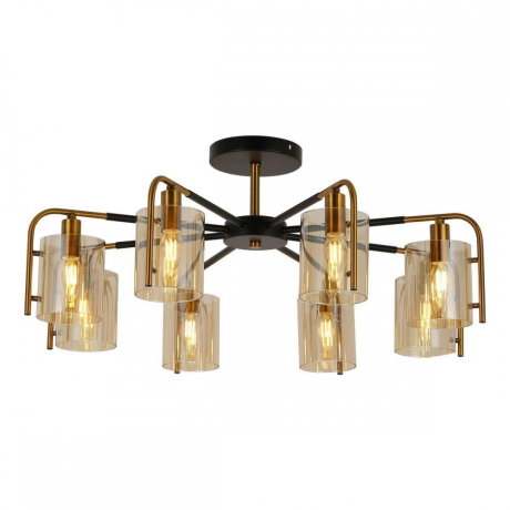 Люстра на штанге Escada Elegant 671/8P Black/Gold 