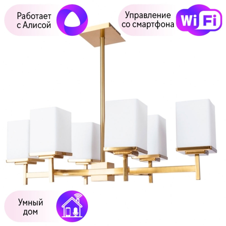 Потолочная люстра Divinare FAWARIS с поддержкой Алиса 4504/17 LM-6-A 