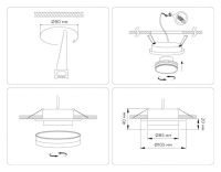 Светильник встраиваемый Ambrella Light TN5215