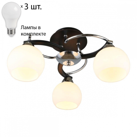 Люстра потолочная с лампочками Omnilux OML-25407-03+Lamps 