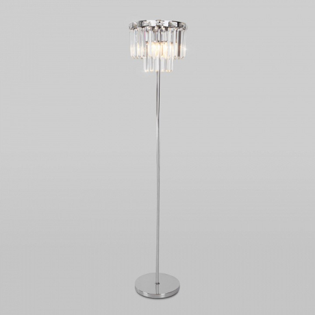 Торшер Eurosvet Elegante 01137/3 хром/прозрачный хрусталь Strotskis 
