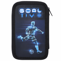 Пенал ПИФАГОР, 3 отделения, ламинированный картон, 19х11 см, "Goal", 271547 (271547)