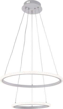 Подвесная диммируемая люстра с пультом ДУ Profit Light 6388/2 WHT 82W 