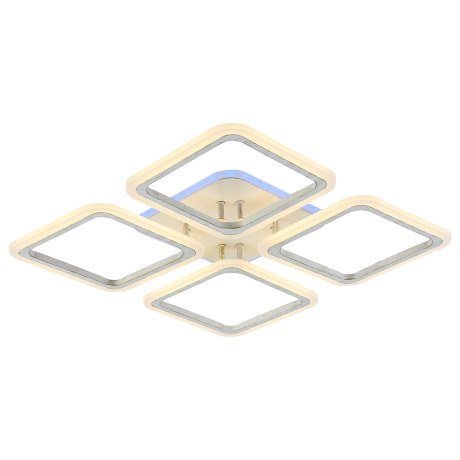 Светодиодная диммируемая люстра с ПДУ Profit Light 8075/4 PGD 112W+8W RGB 