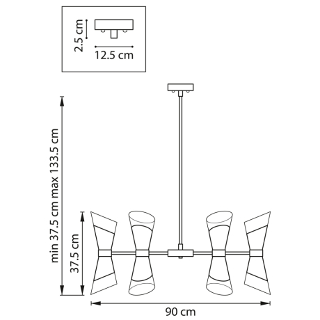 Люстра на штанге Strato Lightstar 817162 