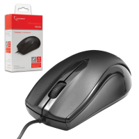 Мышь проводная GEMBIRD MUSOPTI9-905U, USB, 2 кнопки + 1 колесо-кнопка, оптическая, черная (512008)