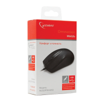 Мышь проводная GEMBIRD MUSOPTI9-905U, USB, 2 кнопки + 1 колесо-кнопка, оптическая, черная (512008)