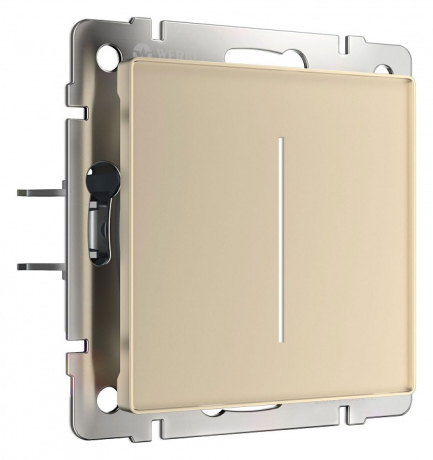 Диммер сенсорный с подсветкой и функцией Wi-Fi, без рамки Werkel шампань W3443111