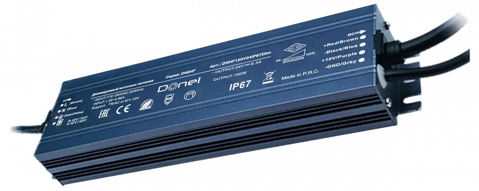 Блок питания Donel DN8HF DNHF150V24IP67Dim 