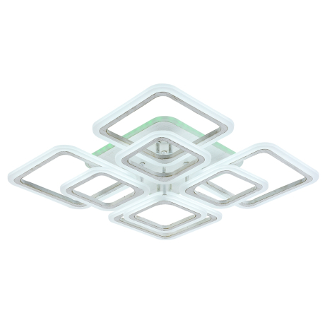 Светодиодная диммируемая люстра с ПДУ Profit Light 8075/4+4 PGD 176W+10W RGB 