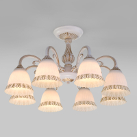 Люстра потолочная Eurosvet Campina 60107/8 белый с золотом a045773