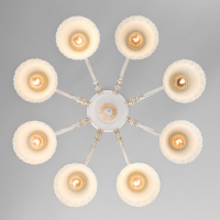 Люстра потолочная Eurosvet Campina 60107/8 белый с золотом a045773