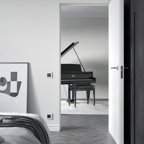 Рамка на 1 пост Split (белый/черный, soft-touch) W0013068 Werkel (a067988) 