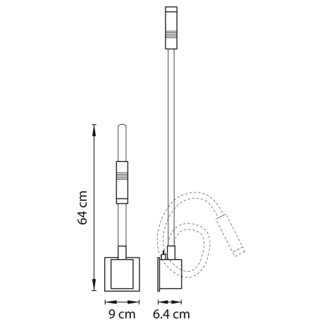 808619 Настенное бра Lightstar Muro 