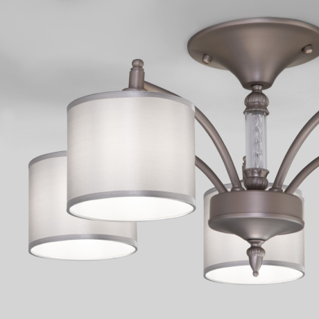 60080/5 сатин-никель Потолочная люстра Eurosvet Adagio 