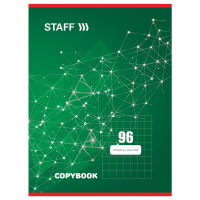 Нарушена упаковка! <215030> Тетрадь А4 96 л. STAFF Basic скоба, клетка, офсет №2 ЭКОНОМ, обложка картон, ЭКСКЛЮЗИВ, 402651 (402651)