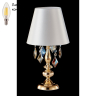 Настольная лампа в комплекте с лампочкой  CRYSTAL LUX MERCEDES LG1 GOLD/COLOR+Lamps 