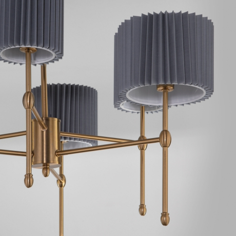 Потолочная люстра с тканевыми абажурами Eurosvet Notturno 60162/6 (a065665)