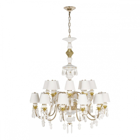 Подвесная люстра с белыми плафонами Loft IT Grace 10203/12+8 White 