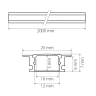 2м. Встраиваемый профиль для светодиодной ленты Lightstar Profiled 409529 