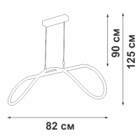 Подвесной светильник Vitaluce V3896 V3896-0/1S