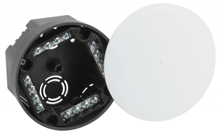 Нарушена упаковка!  <383564> Распаячная коробка ЭРА KRT-k-103-50 103х50мм для твердых стен, клеммник, крышка IP42