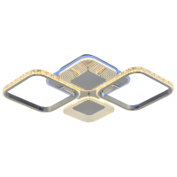 Светодиодная диммируемая люстра с ПДУ Profit Light 5886/4B CHR 80W+8W RGB