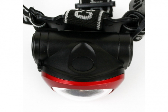 Светодиодный налобный фонарь на батарейках. Дистанция освещения 30м. Поворотный корпус. Camelion LED5382 (13366)