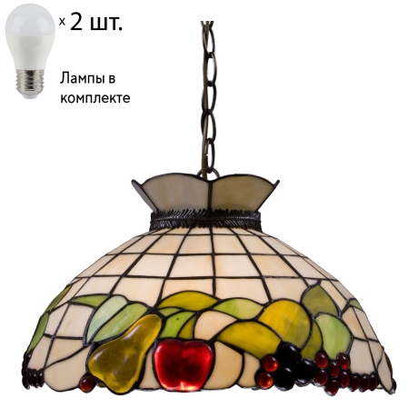 Подвесной светильник с лампочками Velante 850-806-02+Lamps E27 P45 