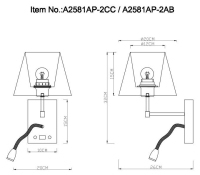 Бра настенное в наборе с Led лампой. Комплект от Lustrof №240851-708069