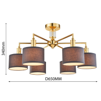 Потолочная люстра с ламочками, комплект от Lustrof. №178916-617006