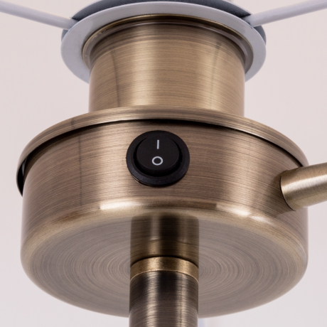 Торшер с лампочкой Arte Lamp Elba A2581PN-2AB+Lamps 