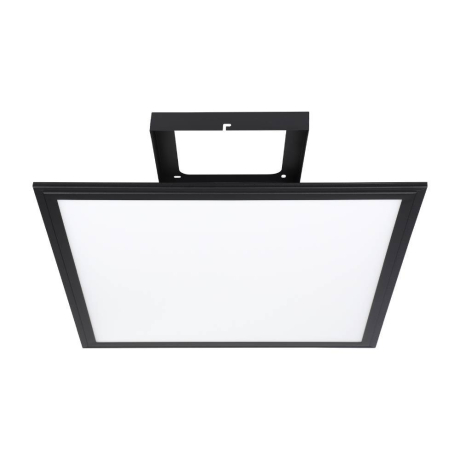 900818 Потолочный светильник  SALOBRENA 1, 21,5W (LED), 4000K, 3000lm, L450, B450, H50, алюминий, черный / пластик, белый Eglo 