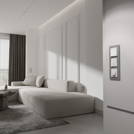 Рамка на 3 пост Senso (дымчатый, стекло soft-touch) W0033117 Werkel (a067416) 